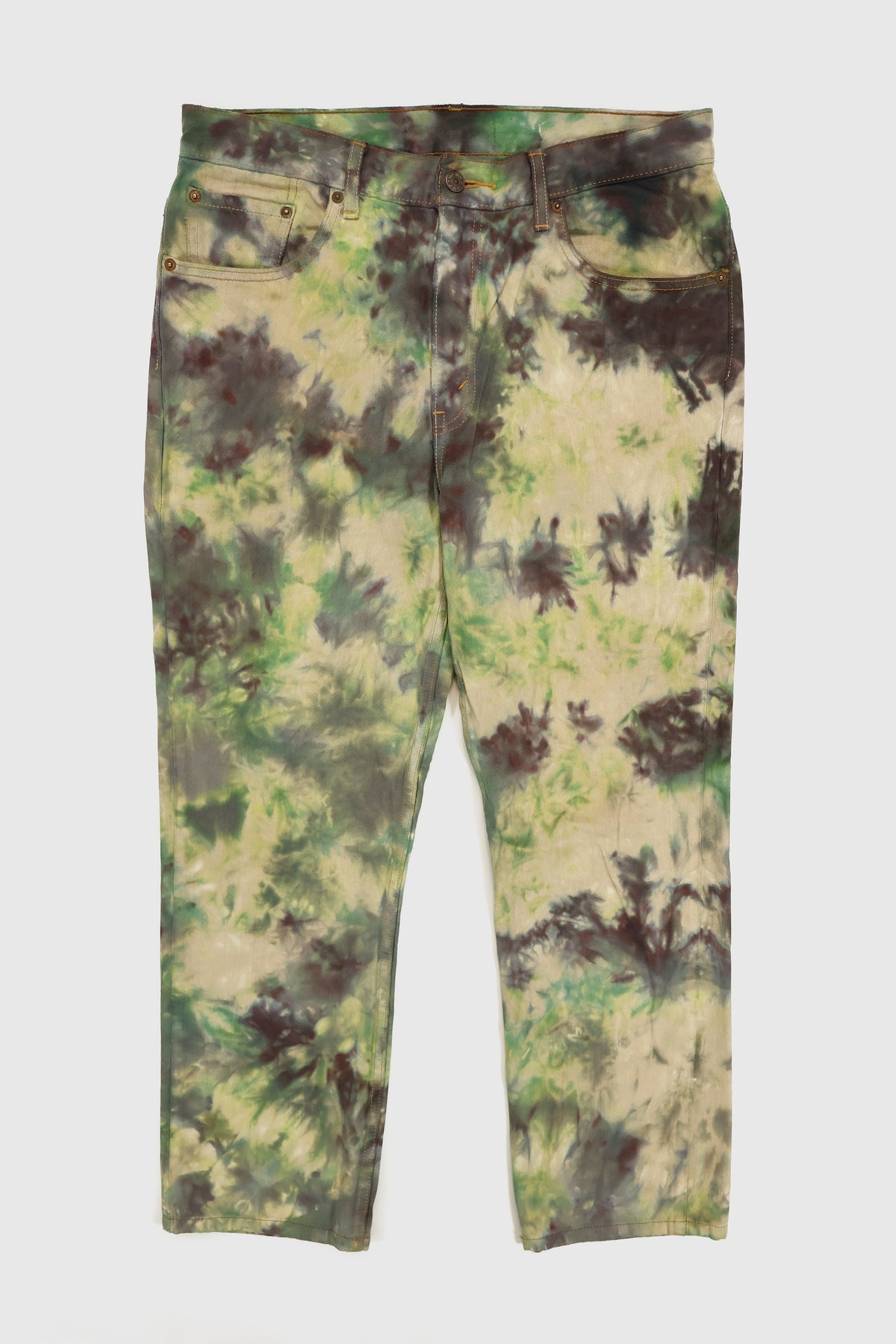 Vintage Green Dye Tech Straight Fit Jeans Image 0