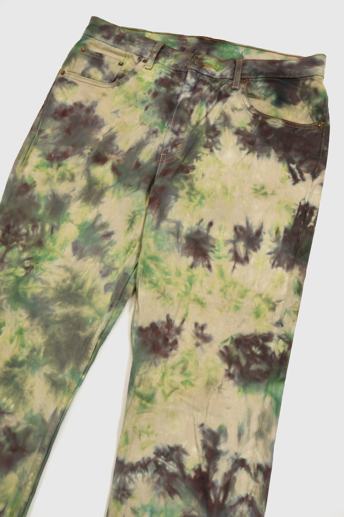 Vintage Green Dye Tech Straight Fit Jeans Image 1