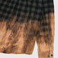Vintage Black Plaid 50/50 Bleach Tech Button-Down Shirt Image 4