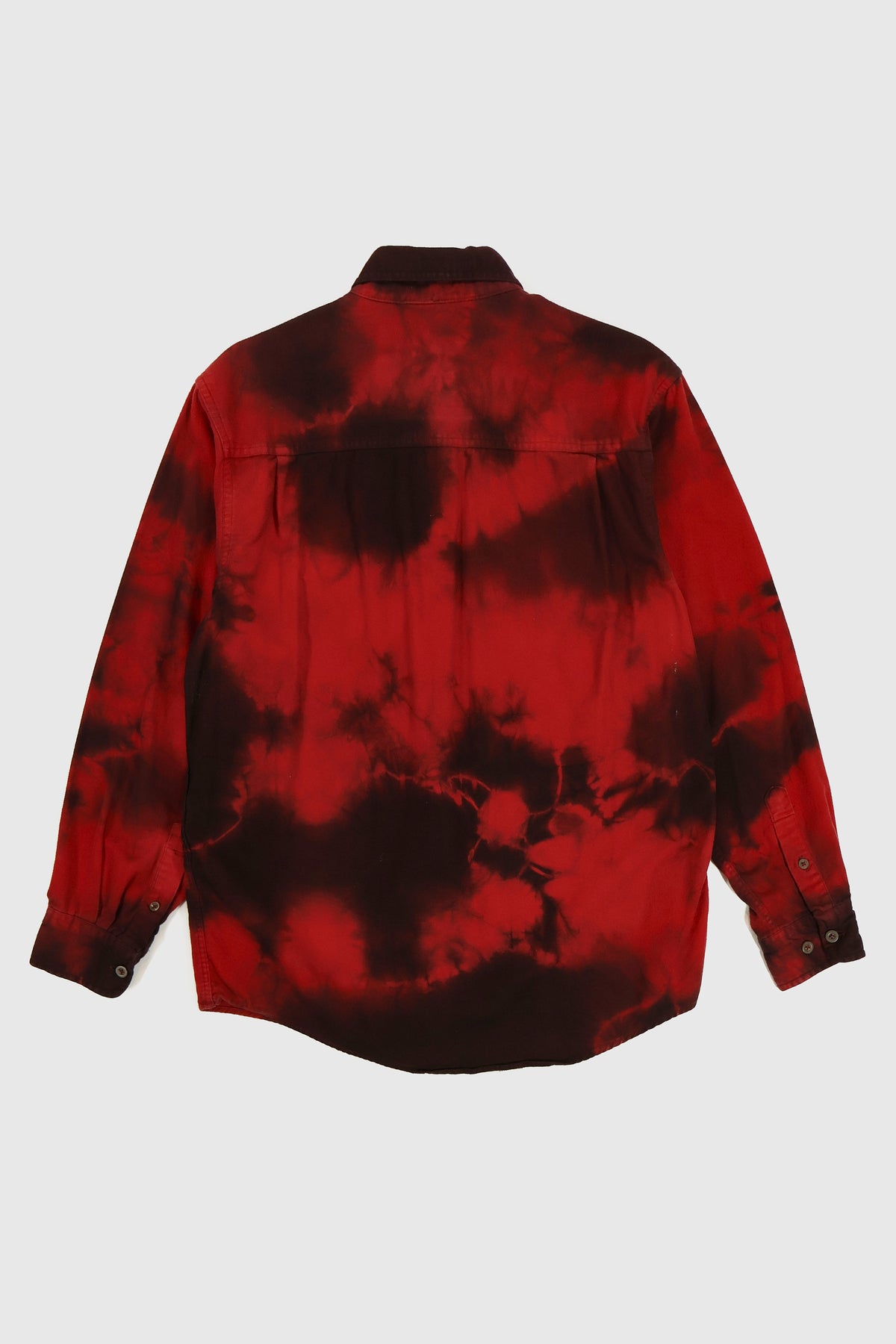 Vintage Red Dye Tech Flannel Button-Down Shirt Image 1