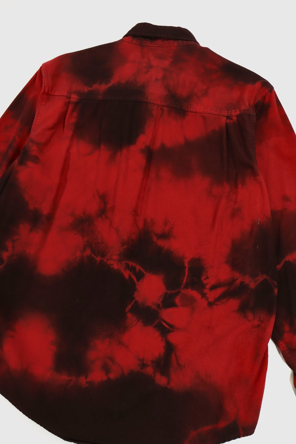 Vintage Red Dye Tech Flannel Button-Down Shirt Image 4