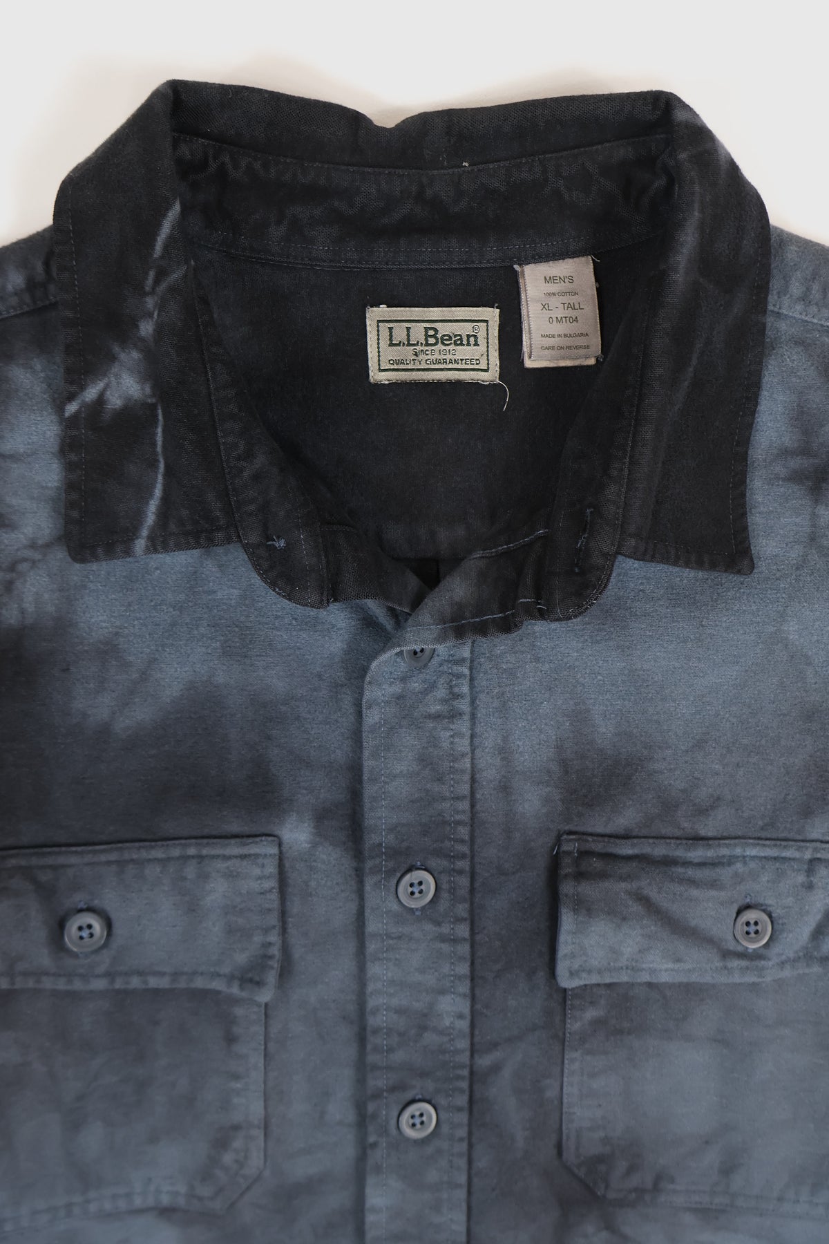 Vintage L.L. Bean Heavyweight Dye Tech Flannel Button-Down Shirt  Image 3