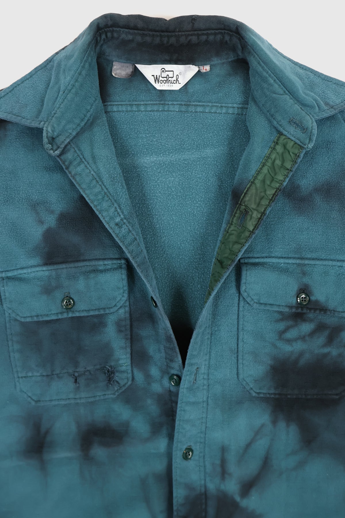 Vintage Woolrich Dye Tech Flannel Button-Down Shirt Image 2