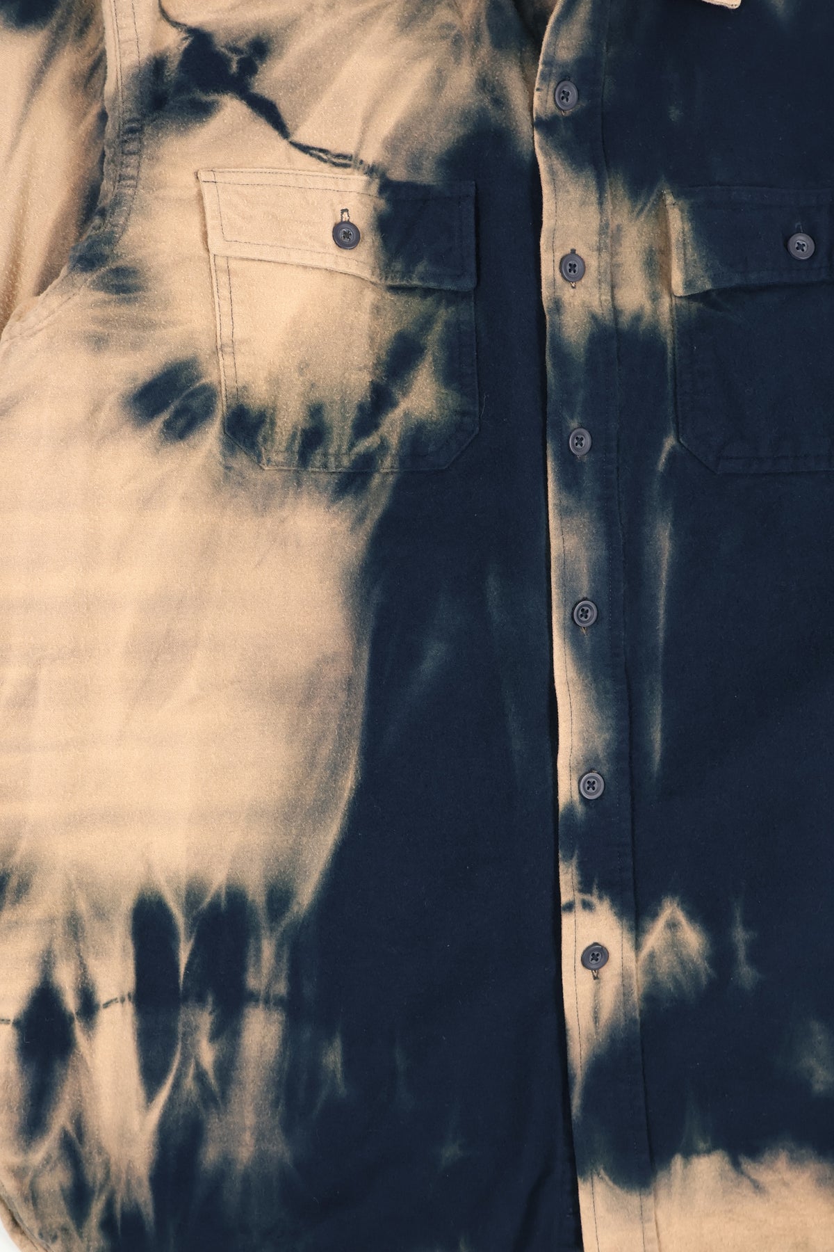 Vintage L.L. Bean Heavyweight Bleach Tech Flannel Button-Down Shirt Image 5