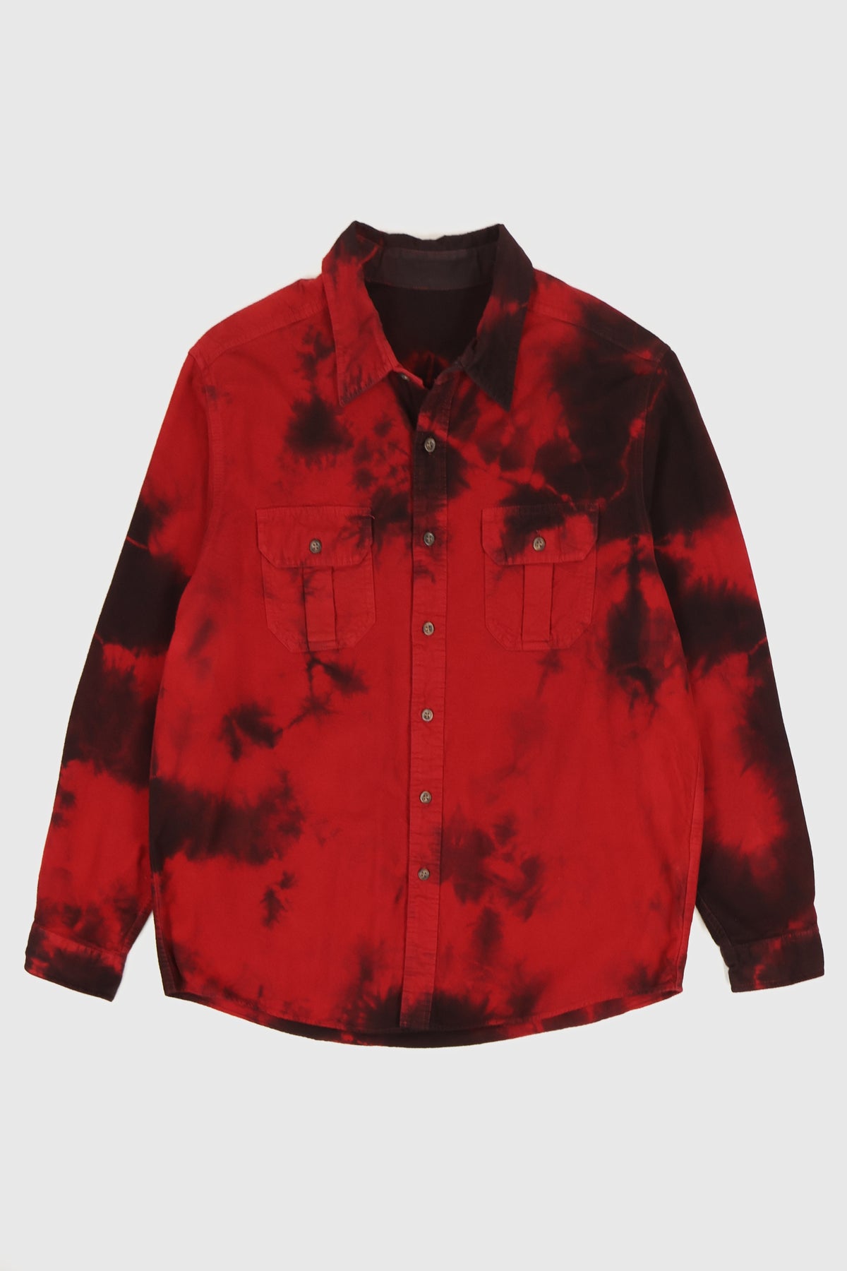 Vintage Dye Tech Flannel Button-Down Shirt Image 0