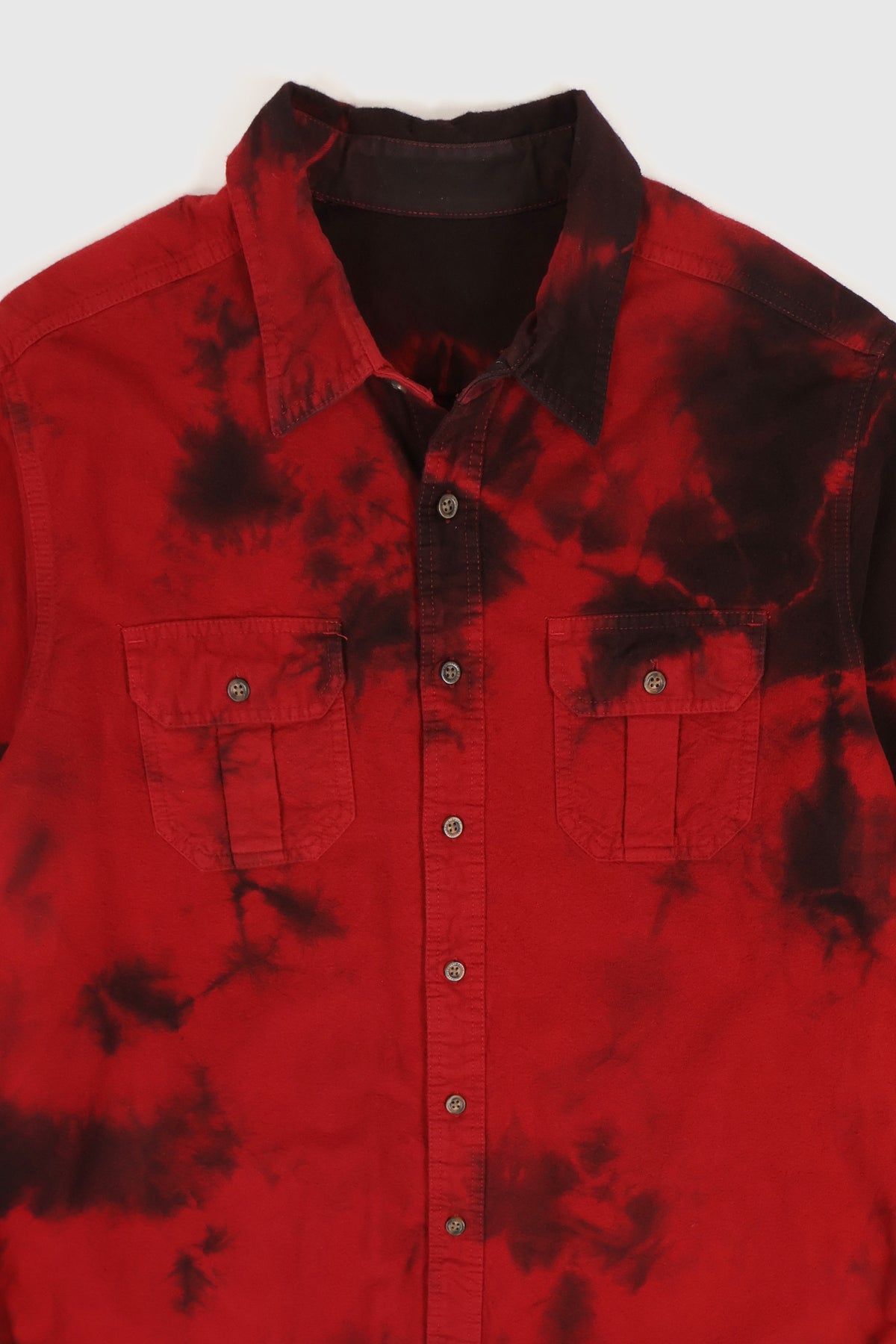 Vintage Dye Tech Flannel Button-Down Shirt Image 2