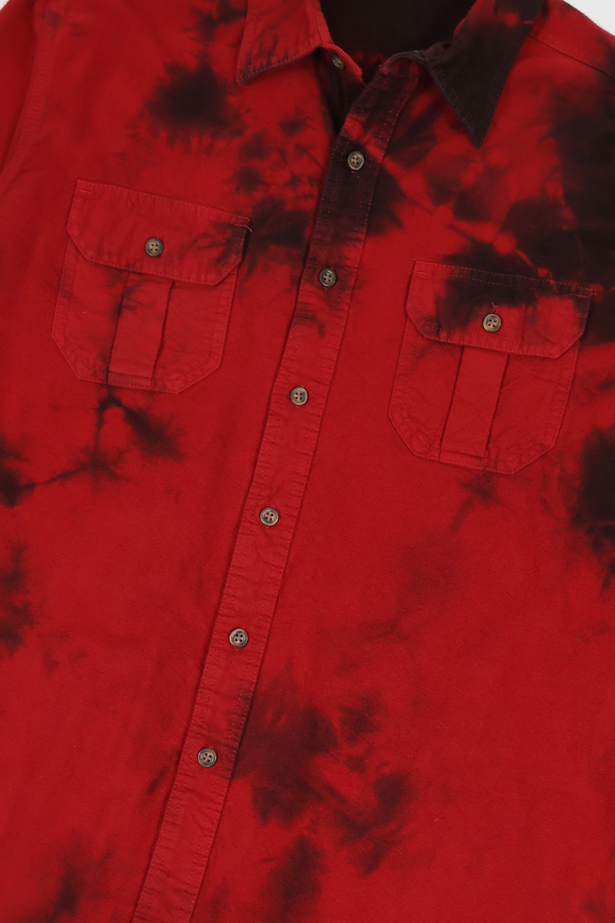 Vintage Dye Tech Flannel Button-Down Shirt Image 3