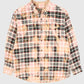 Vintage Y2K Eddie Bauer Bleach Tech Plaid Flannel Button-Down Shirt Image 0