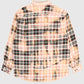 Vintage Y2K Eddie Bauer Bleach Tech Plaid Flannel Button-Down Shirt Image 1