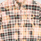Vintage Y2K Eddie Bauer Bleach Tech Plaid Flannel Button-Down Shirt Image 3