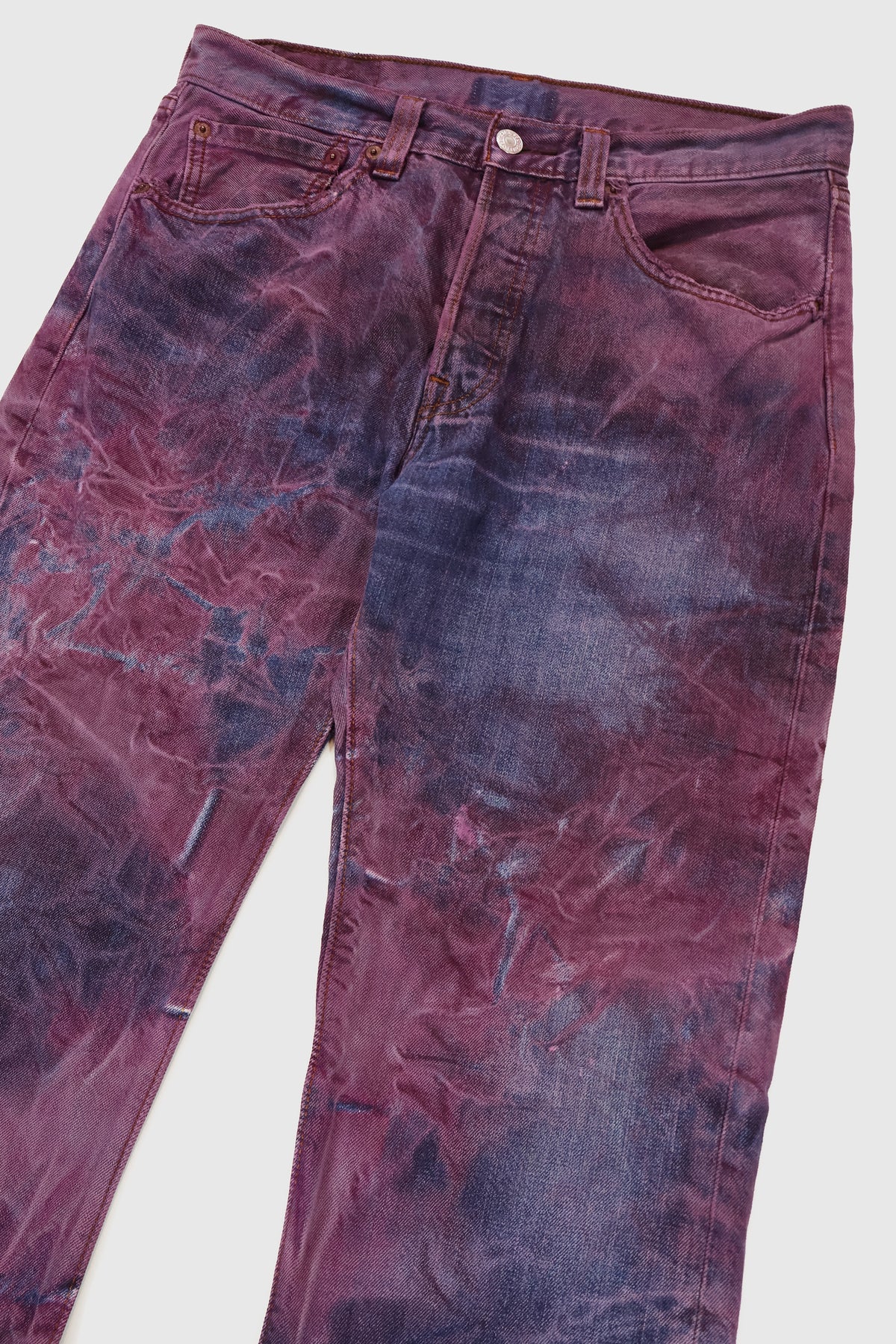 Vintage Levi's Dye Tech 501 Button Fly Jeans Image 1