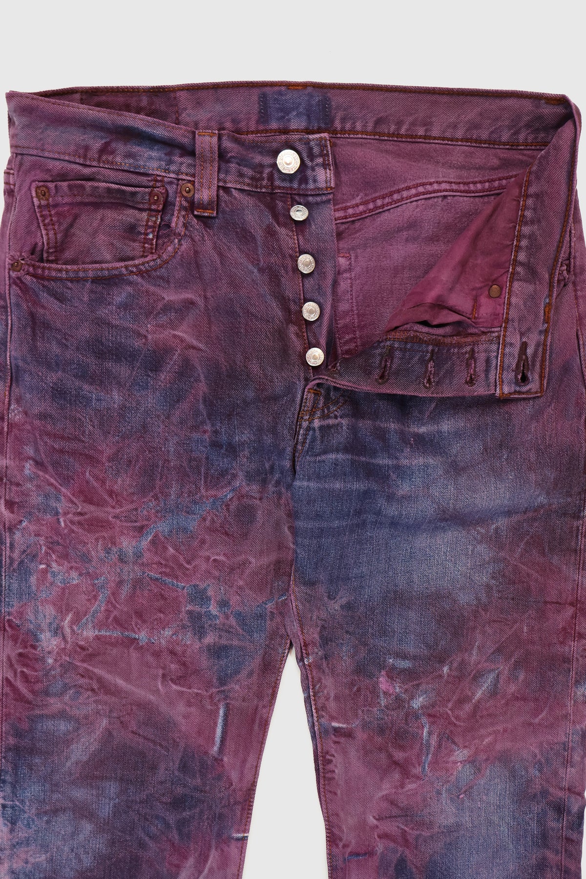 Vintage Levi's Dye Tech 501 Button Fly Jeans Image 3