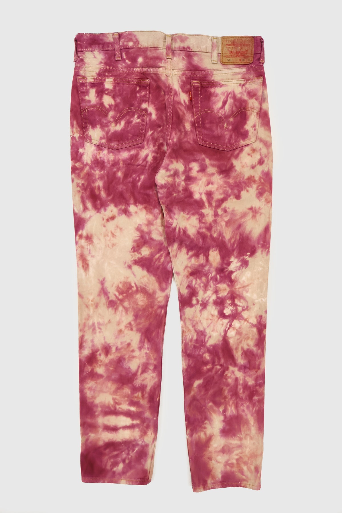 Vintage Levi's Red Dye Tech 516 Straight Fit Jeans Image 2