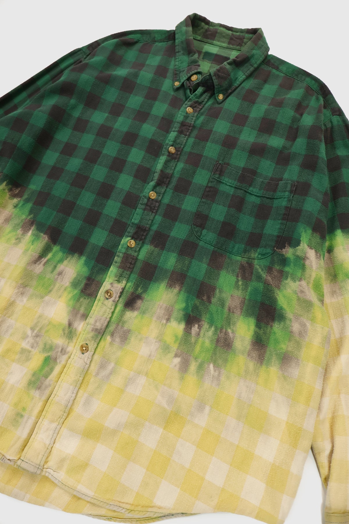 Vintage Bleached Button-Down Shirt Image 2
