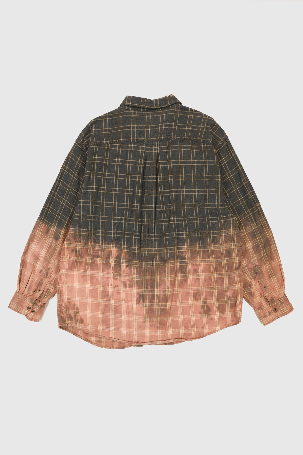 Vintage Bleached Flannel Button-Down Shirt Image 1