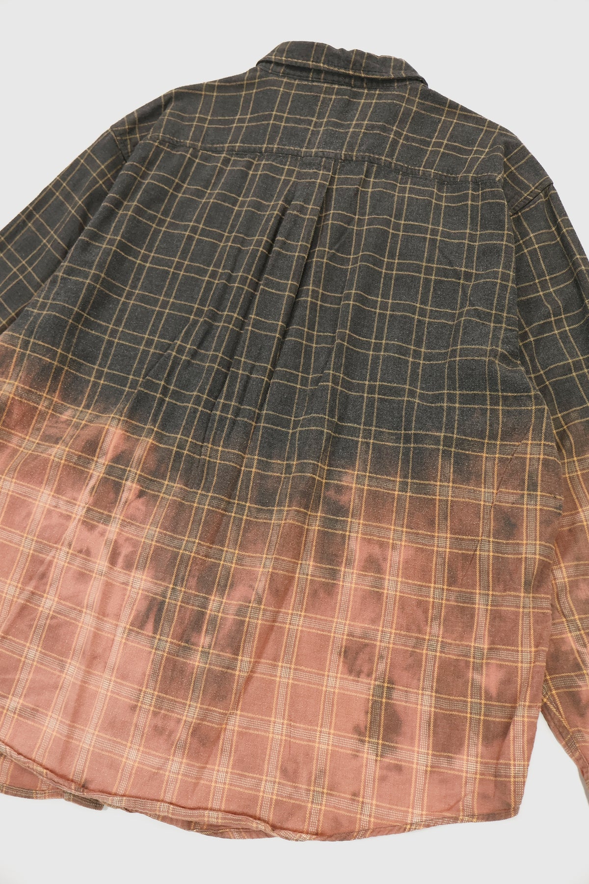 Vintage Bleached Flannel Button-Down Shirt Image 5