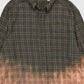 Vintage Bleached Flannel Button-Down Shirt Image 4