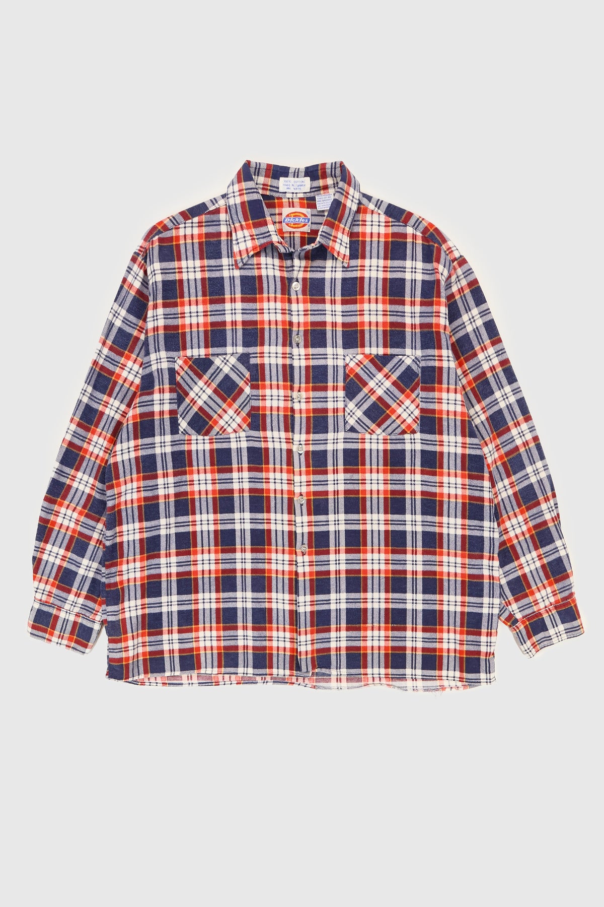 Vintage Dickies Lightweight Flannel Button-Down Shirt Image 0