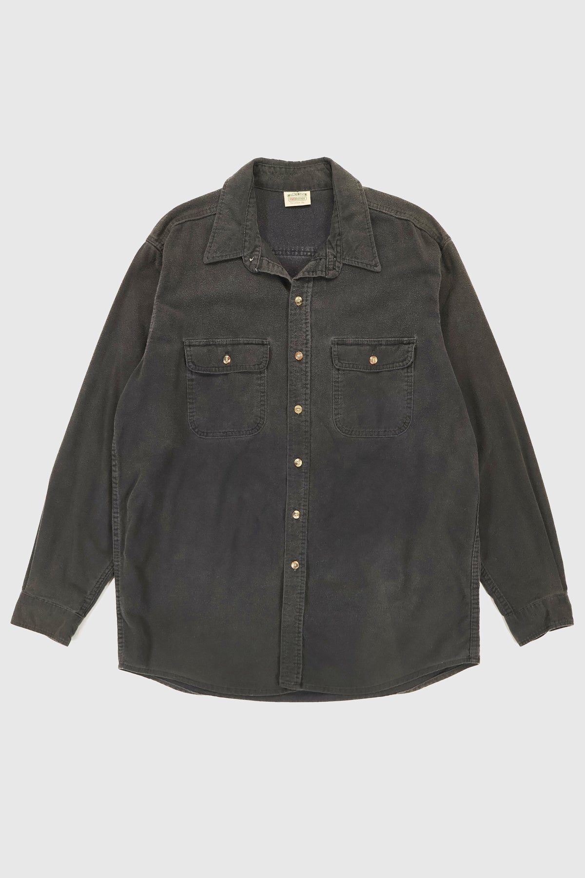 Vintage Heavyweight Flannel Button-Down Shirt Image 0