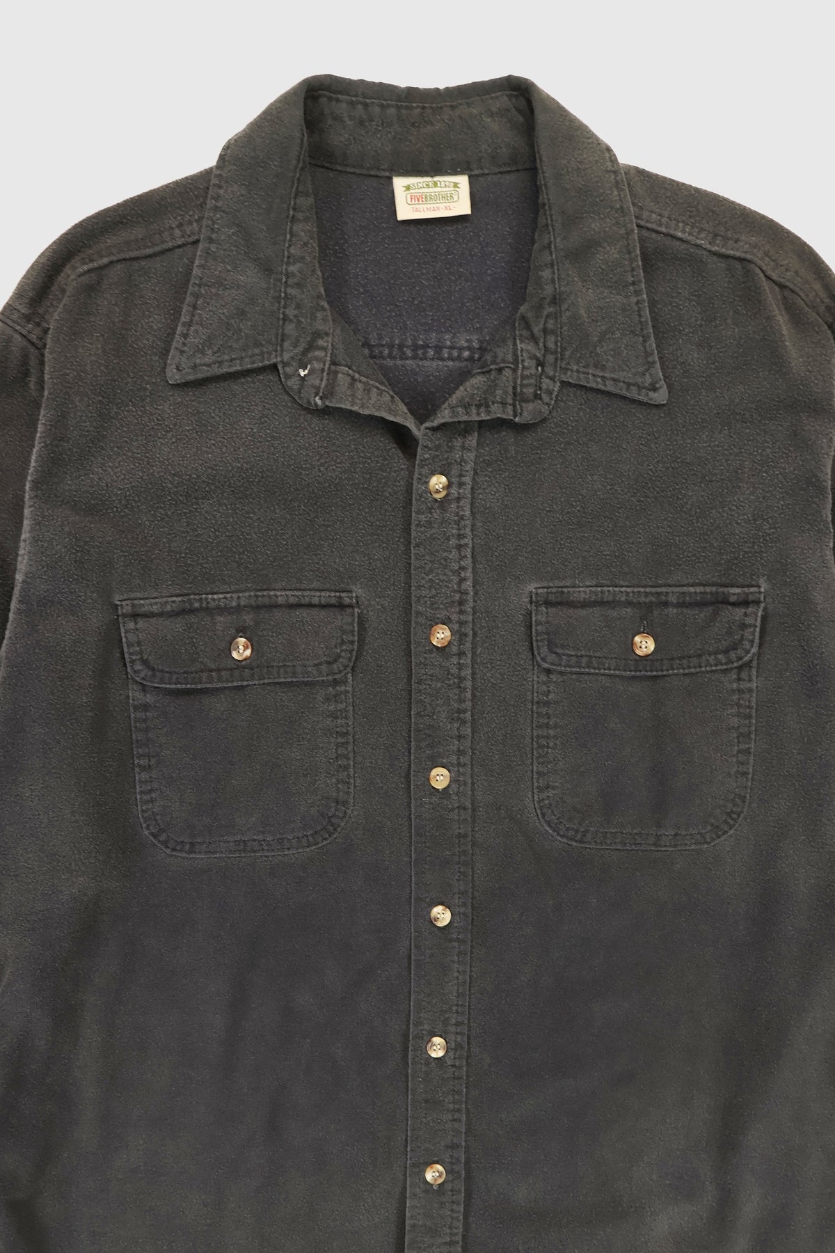 Vintage Heavyweight Flannel Button-Down Shirt Image 3