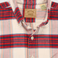 Vintage Red Plaid Button-Down Shirt Image 2