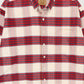 Vintage Red Plaid Button-Down Shirt Image 3