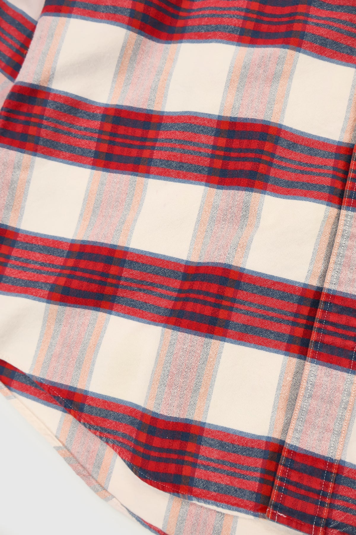 Vintage Red Plaid Button-Down Shirt Image 4