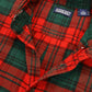 Vintage Frayed Land's End Plaid Button-Down Shirt Image 4