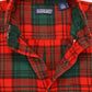 Vintage Frayed Land's End Plaid Button-Down Shirt Image 3