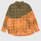 Vintage Plaid Bleached Flannel Button-Down Shirt Image 0