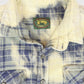 Vintage Heavyweight Bleached Flannel Button-Down Shirt Image 3