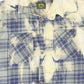 Vintage Heavyweight Bleached Flannel Button-Down Shirt Image 2