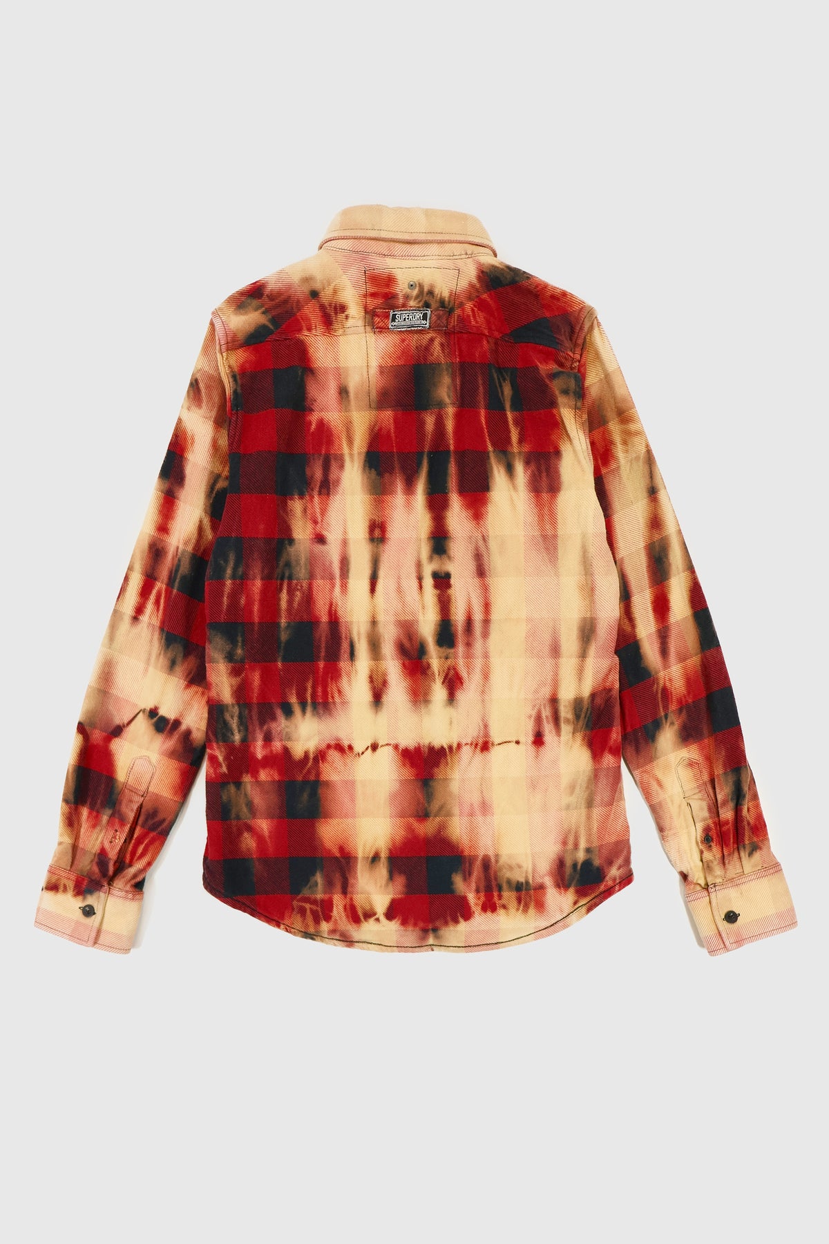 Vintage Bleached Heavyweight Plaid Button-Down Shirt Image 1