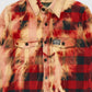 Vintage Bleached Heavyweight Plaid Button-Down Shirt Image 4