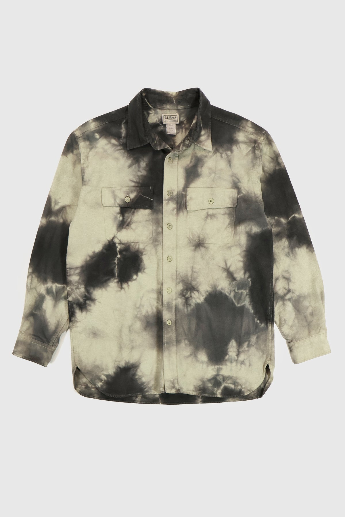 Vintage L.L. Bean Dye Tech Flannel Button-Down Shirt Image 0