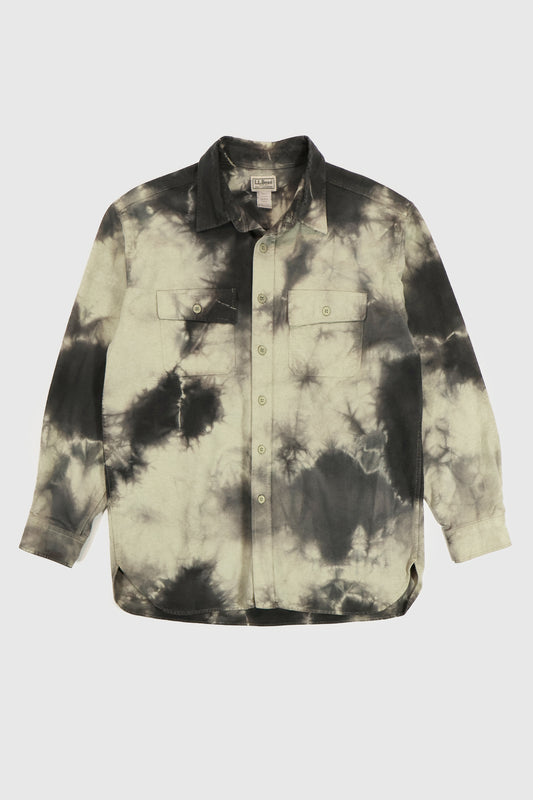 Vintage L.L. Bean Dye Tech Flannel Button-Down Shirt Image 0