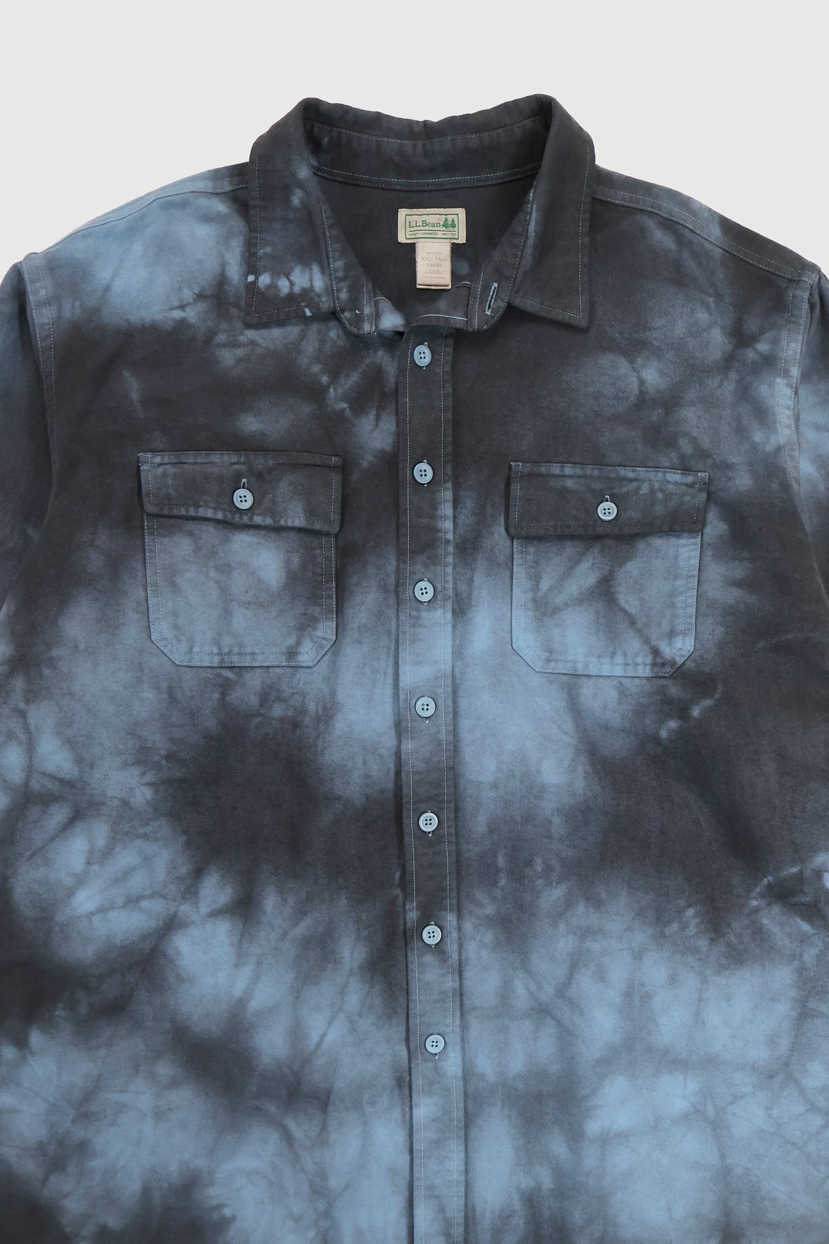 Vintage L.L. Bean Dye Tech Flannel Button-Down Shirt Image 6