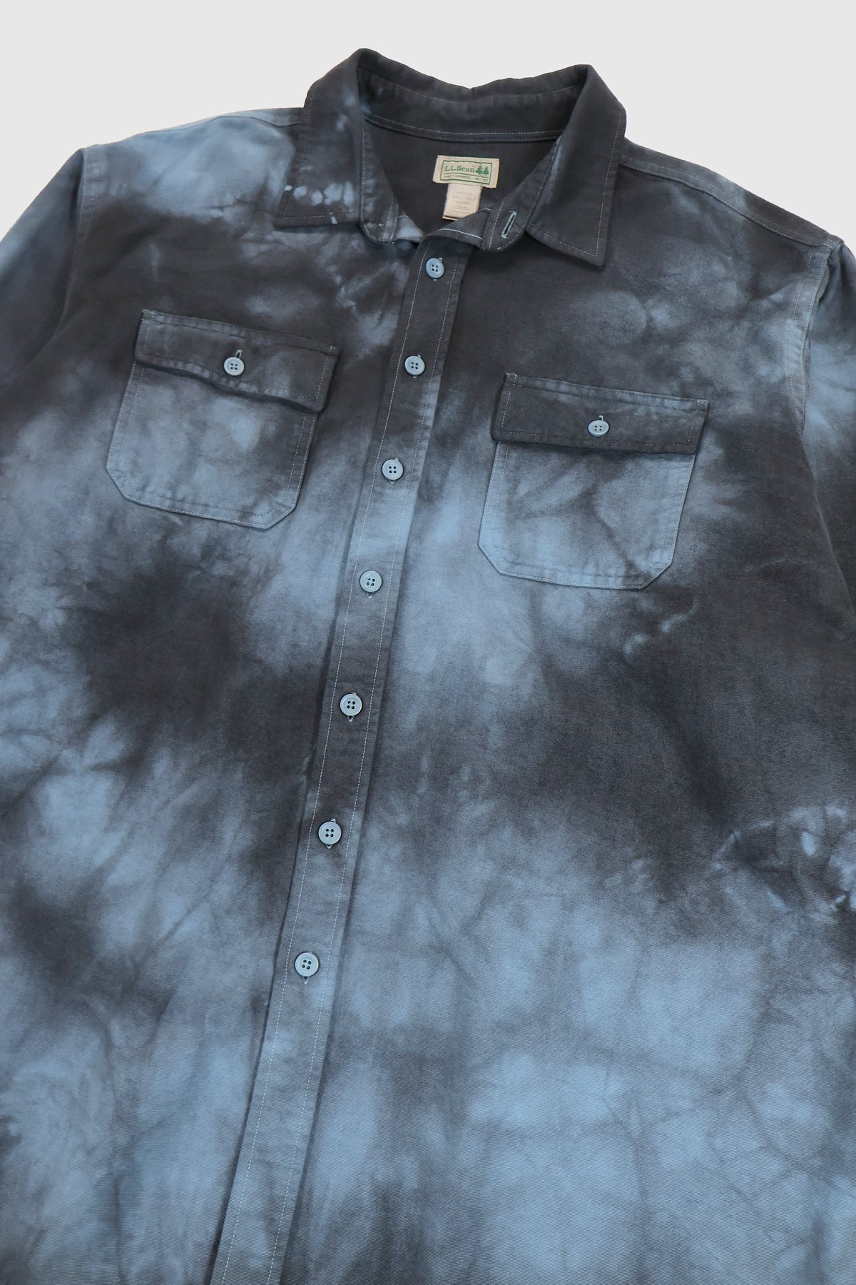 Vintage L.L. Bean Dye Tech Flannel Button-Down Shirt Image 2
