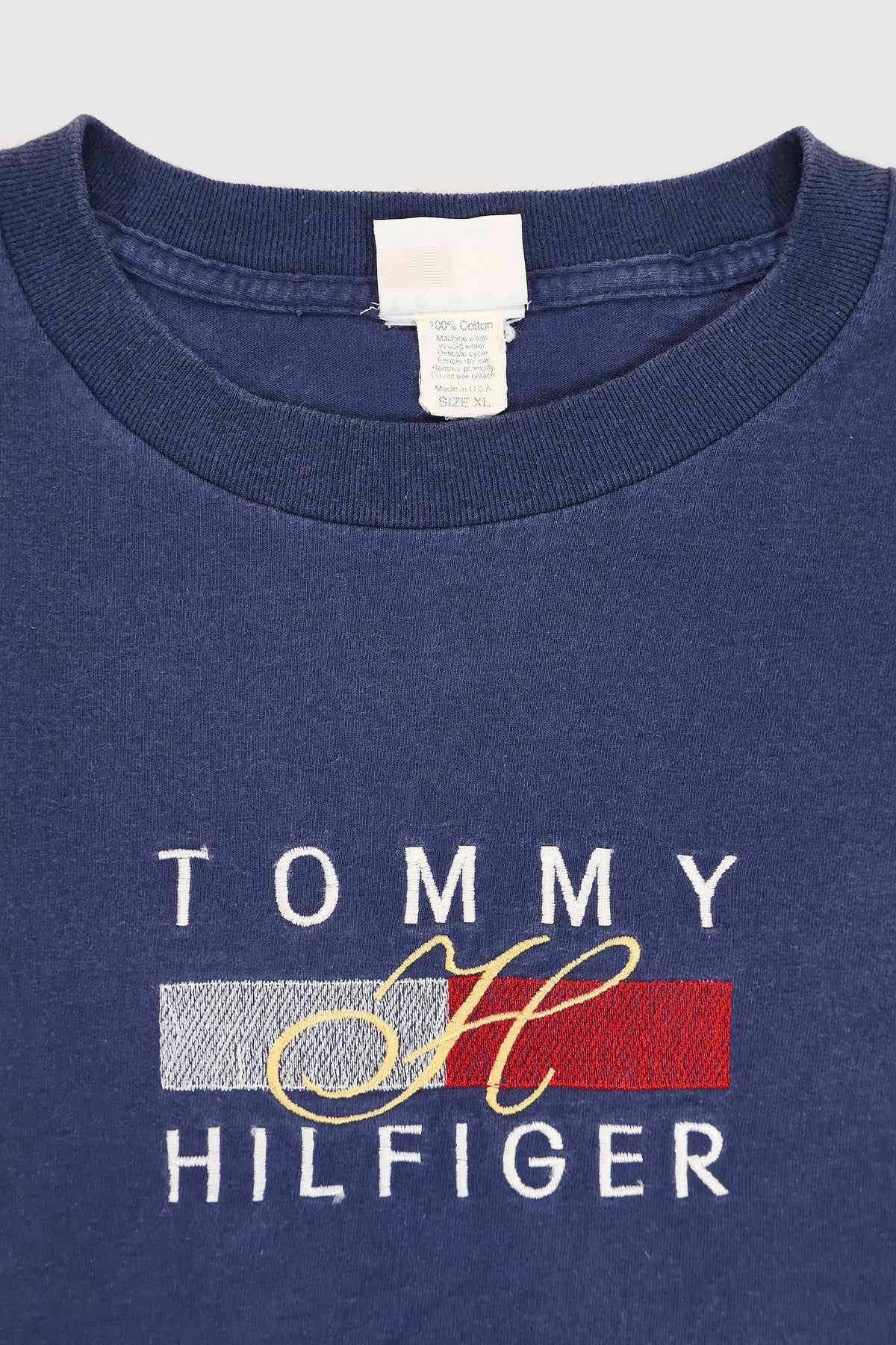 Vintage Tommy Hilfiger Embroidered Tee Image 2