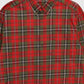 Vintage Red Plaid Button-Down Shirt Image 3