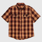 Vintage Plaid Short Sleeve Cutoff Button-Down Shirt Image 0