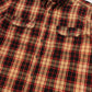 Vintage Plaid Short Sleeve Cutoff Button-Down Shirt Image 1