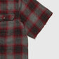 Vintage Short Sleeve Cuttoff Flannel Button-Down Shirt Image 2