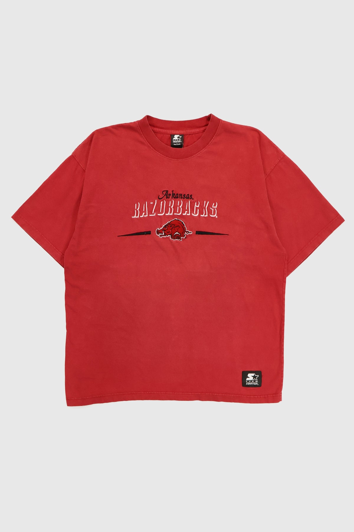 Vintage Arkansas Razorbacks Embroidered Tee Image 0