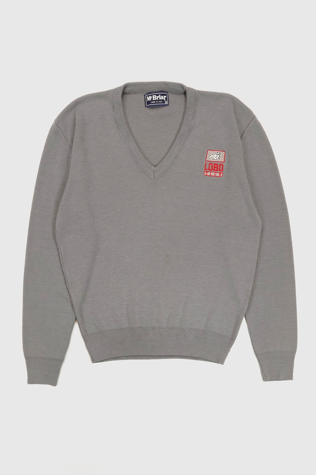 Vintage University of New Mexico Lobos Club V-Neck Sweater Image 0