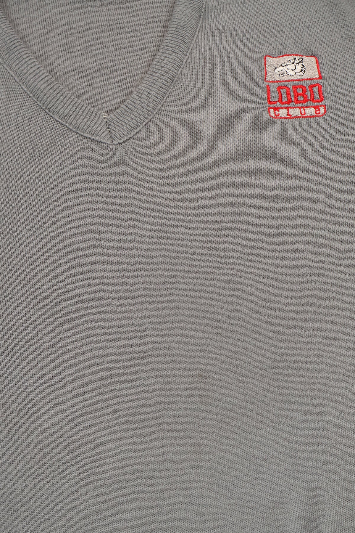 Vintage University of New Mexico Lobos Club V-Neck Sweater Image 4