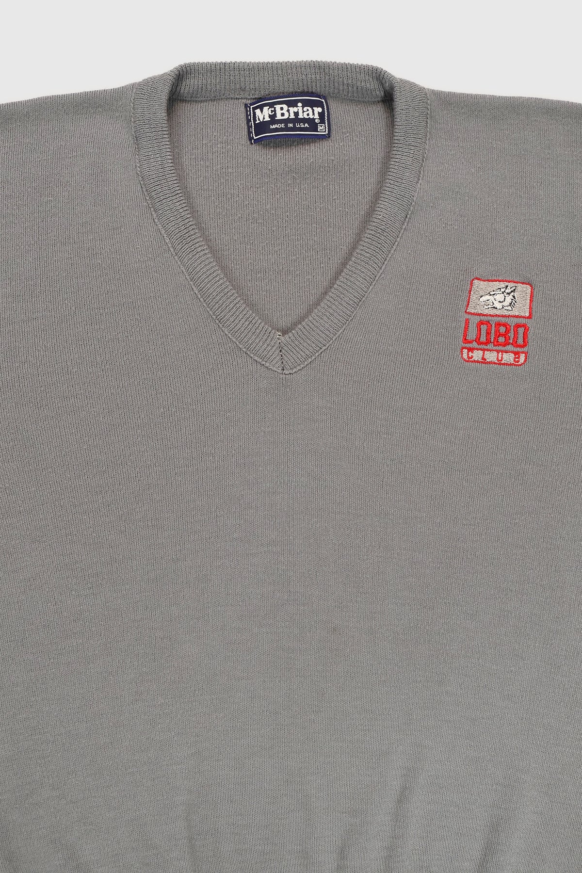 Vintage University of New Mexico Lobos Club V-Neck Sweater Image 1