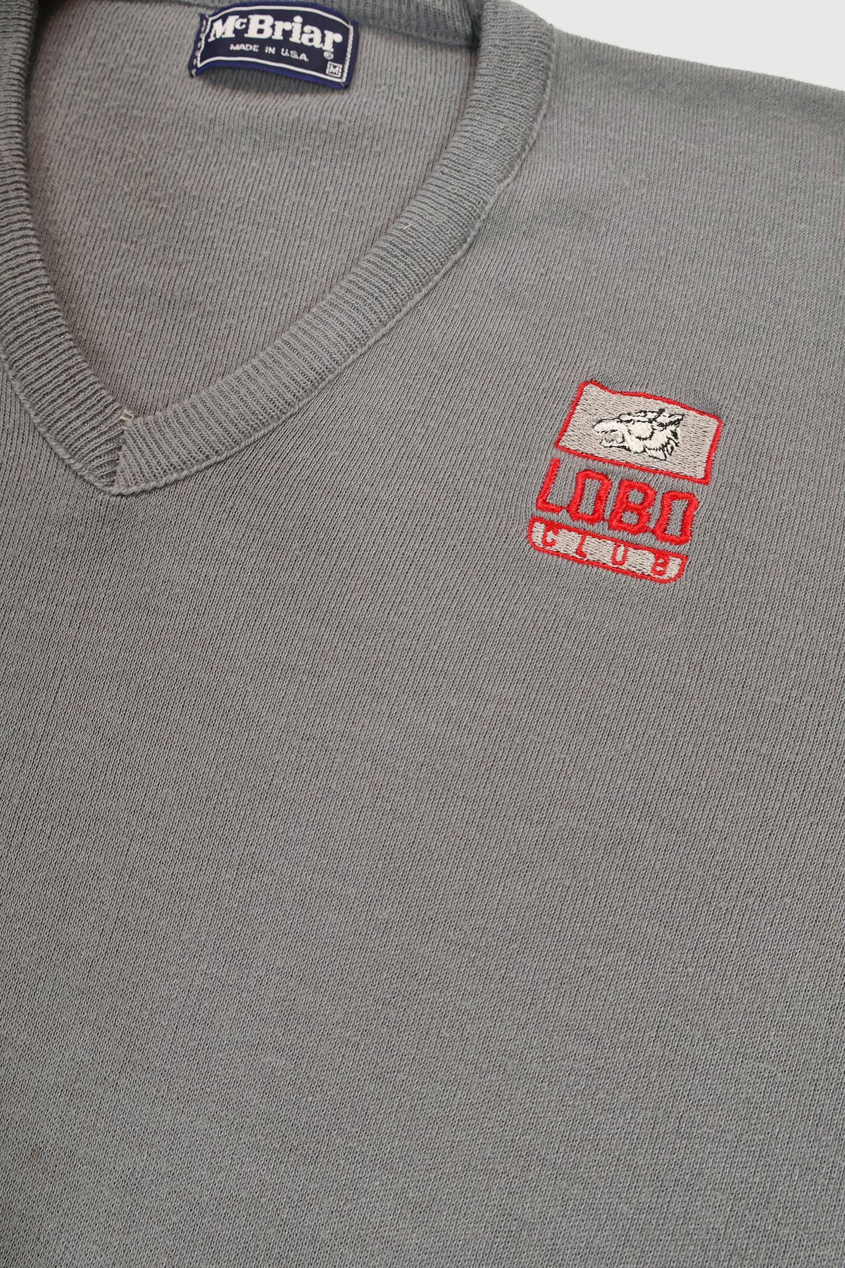 Vintage University of New Mexico Lobos Club V-Neck Sweater Image 3