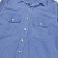 Vintage Blue Flannel Button-Down Shirt Image 1
