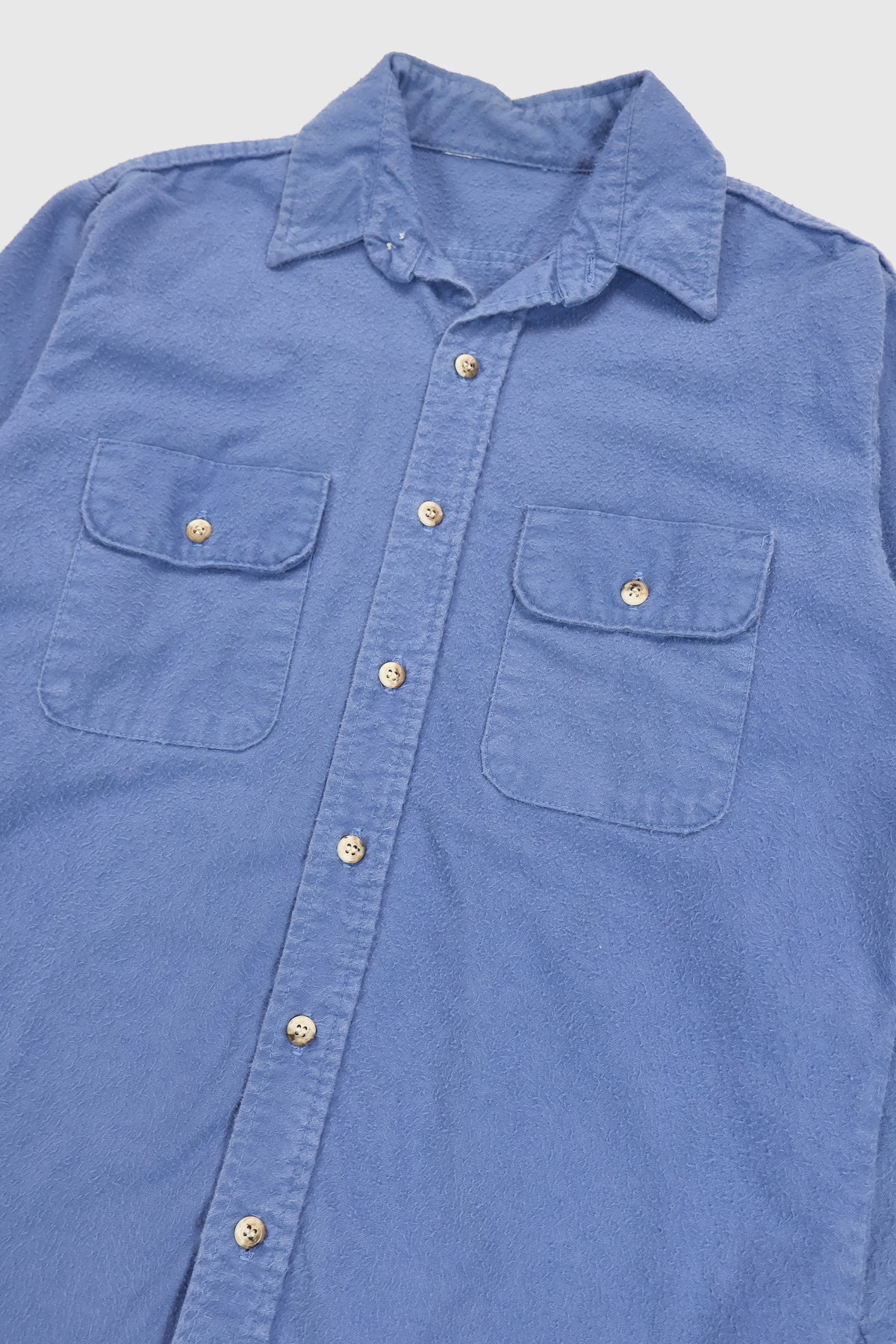 Vintage Blue Flannel Button-Down Shirt Image 1